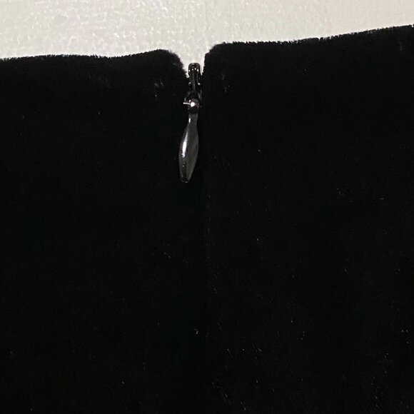 Talbots Petites, short sleeve black velvet short top, size 14 - Picture 8 of 12